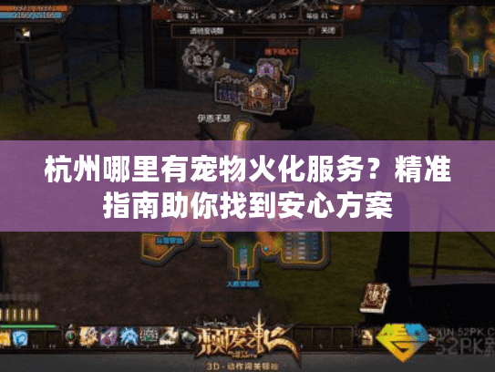 杭州哪里有宠物火化服务？精准指南助你找到安心方案