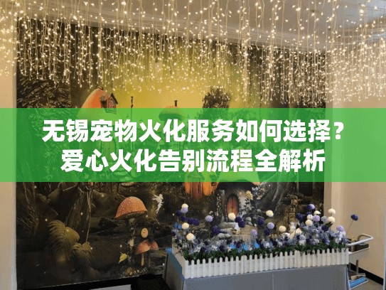 无锡宠物火化服务如何选择？爱心火化告别流程全解析