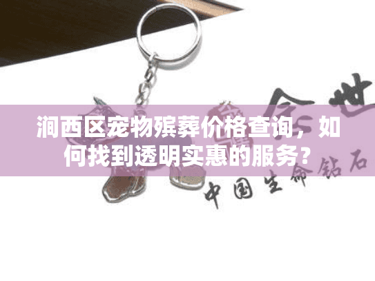 涧西区宠物殡葬价格查询，如何找到透明实惠的服务？