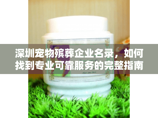 深圳宠物殡葬企业名录，如何找到专业可靠服务的完整指南？