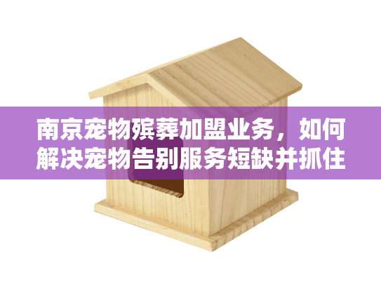 南京宠物殡葬加盟业务，如何解决宠物告别服务短缺并抓住商机？
