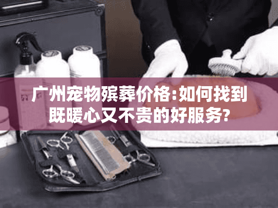 广州宠物殡葬价格:如何找到既暖心又不贵的好服务?