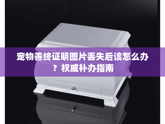 宠物善终证明图片丢失后该怎么办？权威补办指南