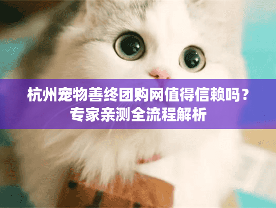 杭州宠物善终团购网值得信赖吗？专家亲测全流程解析