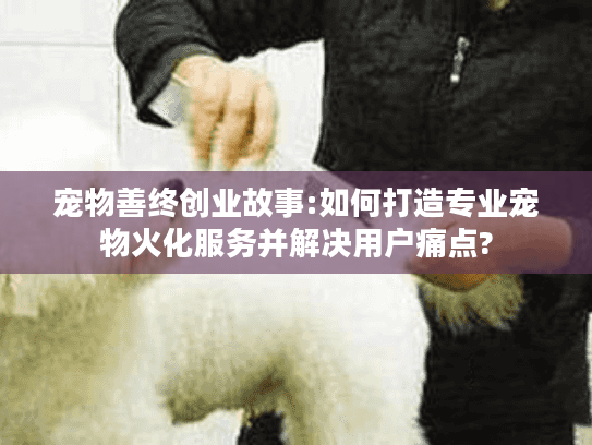 宠物善终创业故事:如何打造专业宠物火化服务并解决用户痛点?